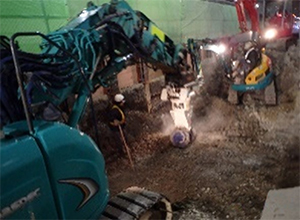 インバート掘削状況のイメージ画像