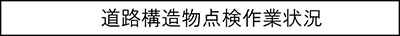 道路構造物点検作業状況のキャプションのイメージ画像