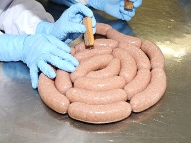 Photo of sales of processed products such as sausages