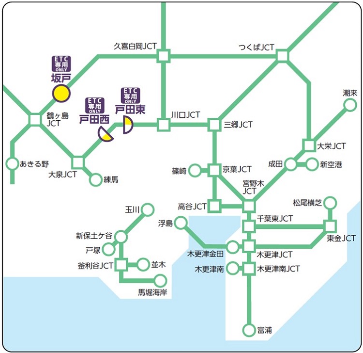 NEXCO東日本轄區ETC專用收費站的圖片