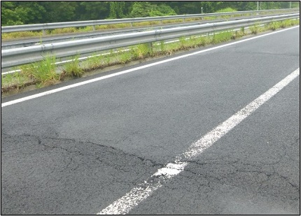 舗装損傷写真の写真