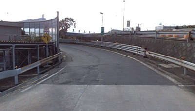 舗装損傷状況の写真