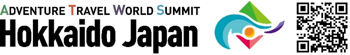 어드벤처 여행 · 월드 정상 회담 홋카이도 · 일본 로고와 2 차원 코드의 이미지 이미지