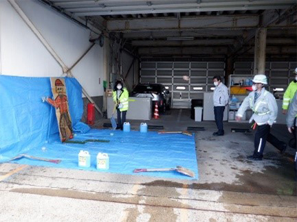 カラーボール投てき訓練のイメージ画像