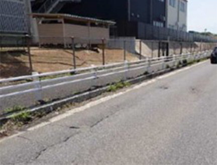 舗装損傷状況の写真