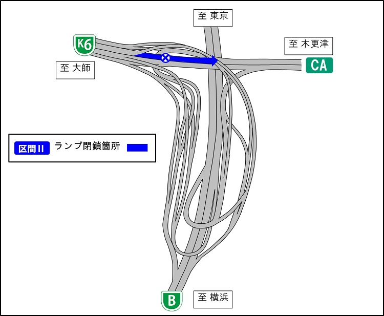 川崎浮岛JCT放大图图2