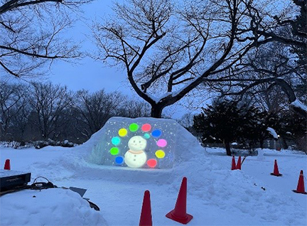 プロジェクションマッピング上映イメージの写真