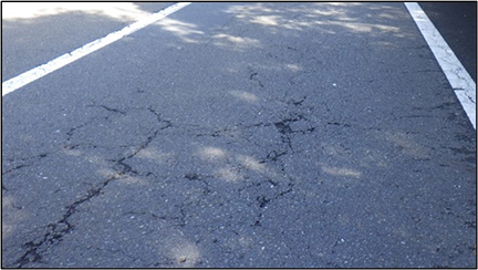 舗装損傷状況の写真