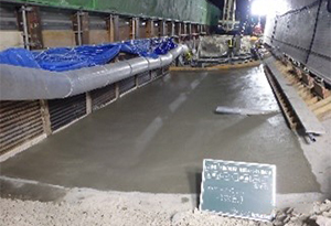 コンクリート打設完了状況のイメージ画像