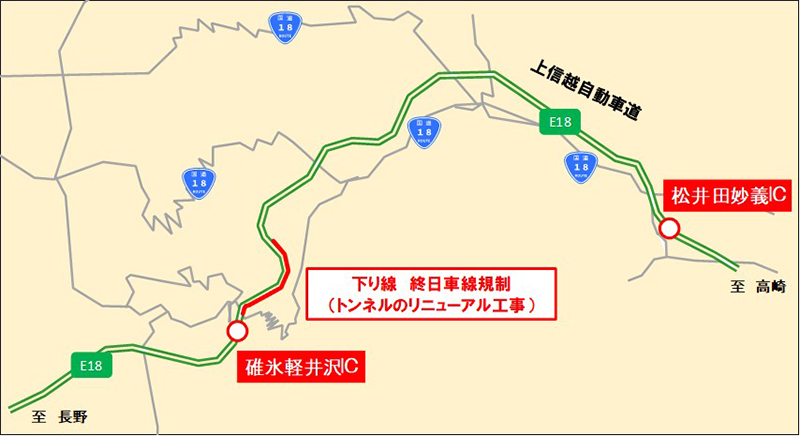 工事区間のイメージ画像