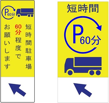 Figure 1 Image of short-time limited parking space information sign