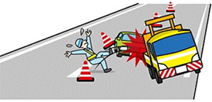 高速公路施工管制范围内事故的图像图像1