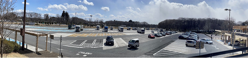 ภาพที่ 3 ภาพถ่ายสถานการณ์หลังจากเปลี่ยนเค้าโครง ([E4] Tohoku Expressway Nasu Kogen SA (ลงเนิน))