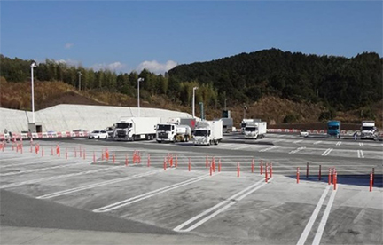 Photo 4. Photo of the widening of the large vehicle parking lot