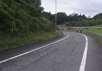 舗装損傷写真の写真