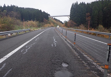 舗装損傷写真の写真