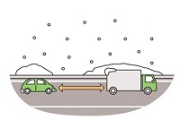 余裕をもった車間距離の確保のイメージ画像