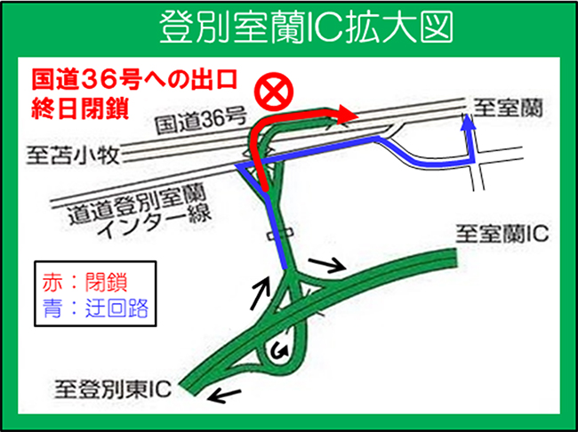 登別室蘭IC拡大図のイメージ画像
