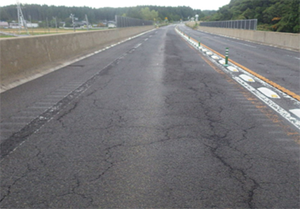 舗装損傷写真の写真