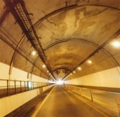 터널 조명 업데이트 전 이미지 사진