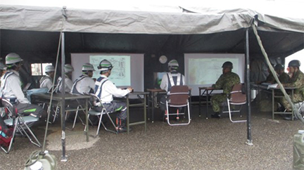 陸上自衛隊とNEXCO東日本の相互調整会議の写真