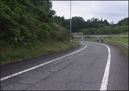 舗装損傷写真の写真