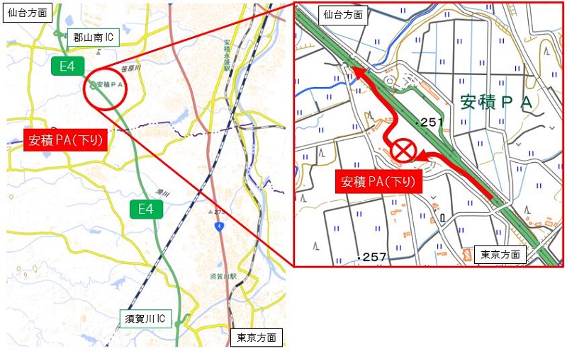 閉鎖箇所のイメージ画像