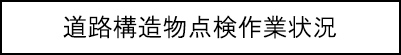 道路構造物点検作業状況のキャプションのイメージ画像