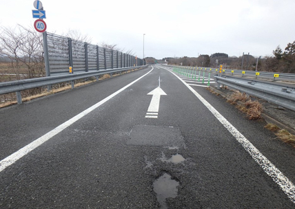 舗装損傷写真の写真