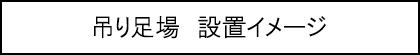 吊り足場　設置イメージのキャプションのイメージ画像1