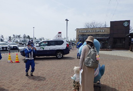 マナーティとの記念撮影の写真