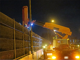 構造物点検　作業状況のイメージ画像