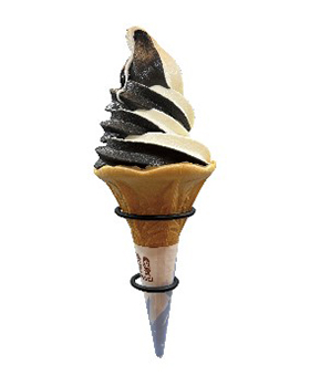 ブラック＆ホワイトソフトクリーム（嵐山PA上り線）のイメージ画像