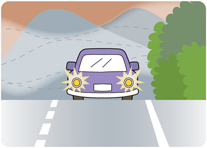 Image of the light turned on