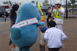 マナーティとの記念撮影の写真