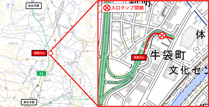 Image of closed area