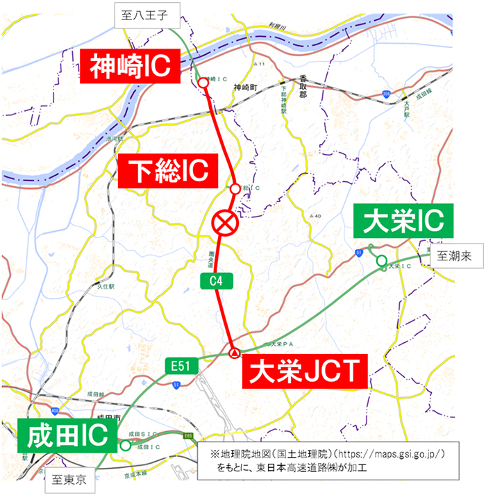 通行止め区間のイメージ画像