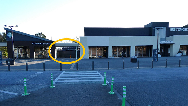 友部SA（上り線）梅の坪庭設置位置のイメージ画像