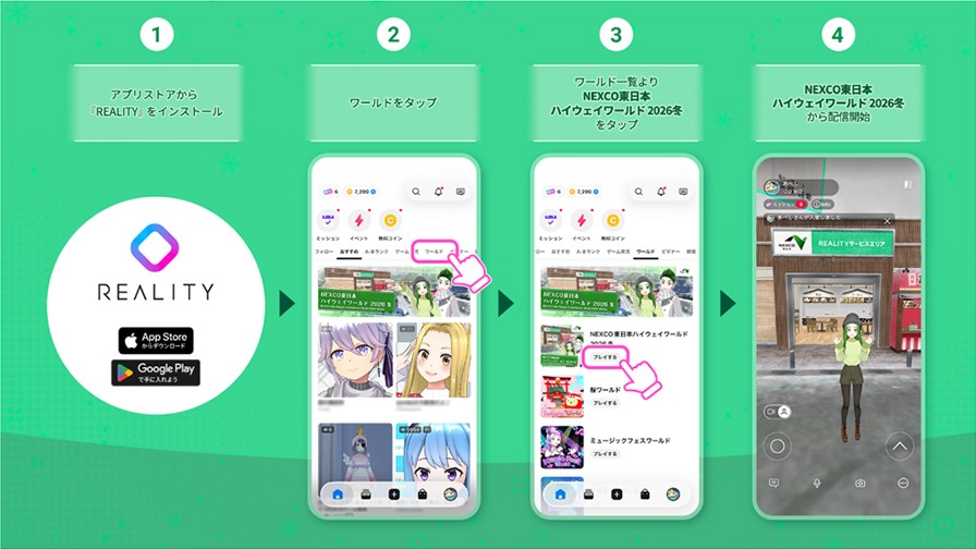 「NEXCO東日本ハイウェイワールド　2026冬」への参加方法のイメージ画像