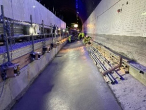 コンクリート打設完了状況の写真