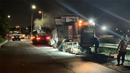 舗装路面切削状況のイメージ画像