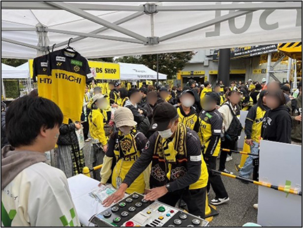 ホームゲームでのイベントブース出展のイメージ画像1