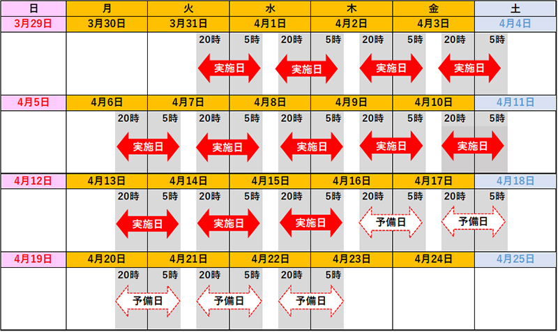 日時のイメージ画像