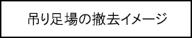 吊り足場の撤去イメージのキャプションのイメージ画像