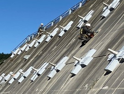 グラウンドアンカー施工後イメージの写真