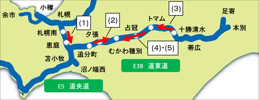 渋滞予測区間（10km以上の渋滞）のイメージ画像