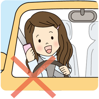 携帯電話・スマートフォンの使用はSA・PAで！のイメージ画像