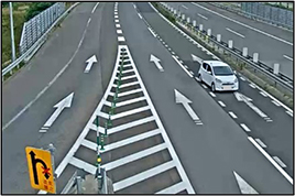 札樽道での逆走事例（2024年8月）のイメージ画像