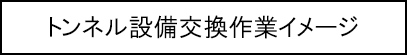 トンネル設備交換作業イメージのキャプションのイメージ画像