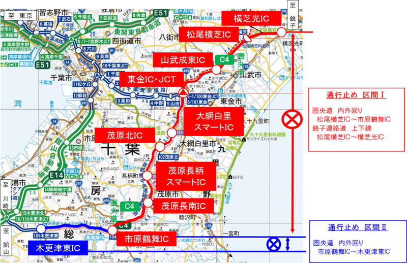 通行止め区間のイメージ画像